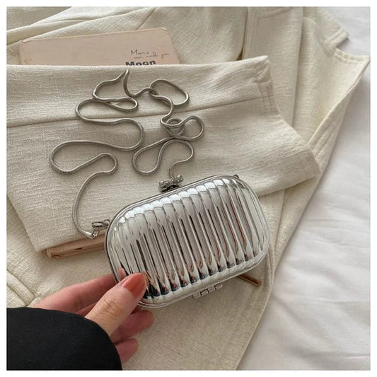 Luxurious Metallic Mini Clutch – Shine in Style!