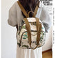 Parachute Double Zipper Backpack / Mother Bag